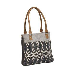 Myra Bag Canvas, Leather, Hide, Hairon, & Rug Purse